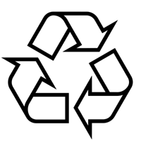 Black and White Recycle Logo - Black Recycle : jackthelads store