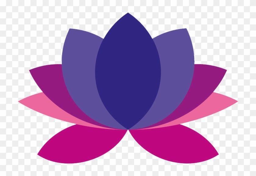 Graphic Flower Logo - Violet Lotus Yoga Flower Logo Transparent