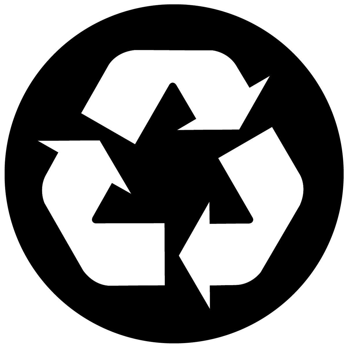 Black and White Recycle Logo - Free Recycle Symbol, Download Free Clip Art, Free Clip Art