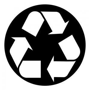 Black and White Recycle Logo - Recycling Guide & Energy Services