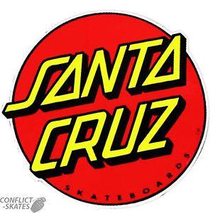 Huge O Logo - SANTA CRUZ Dot Skateboard Snowboard RAMP Sticker Decal Red