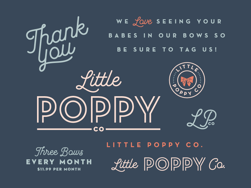 Poppy Company Logo - Little Poppy Co. Branding. Branding. Branding, Branding design