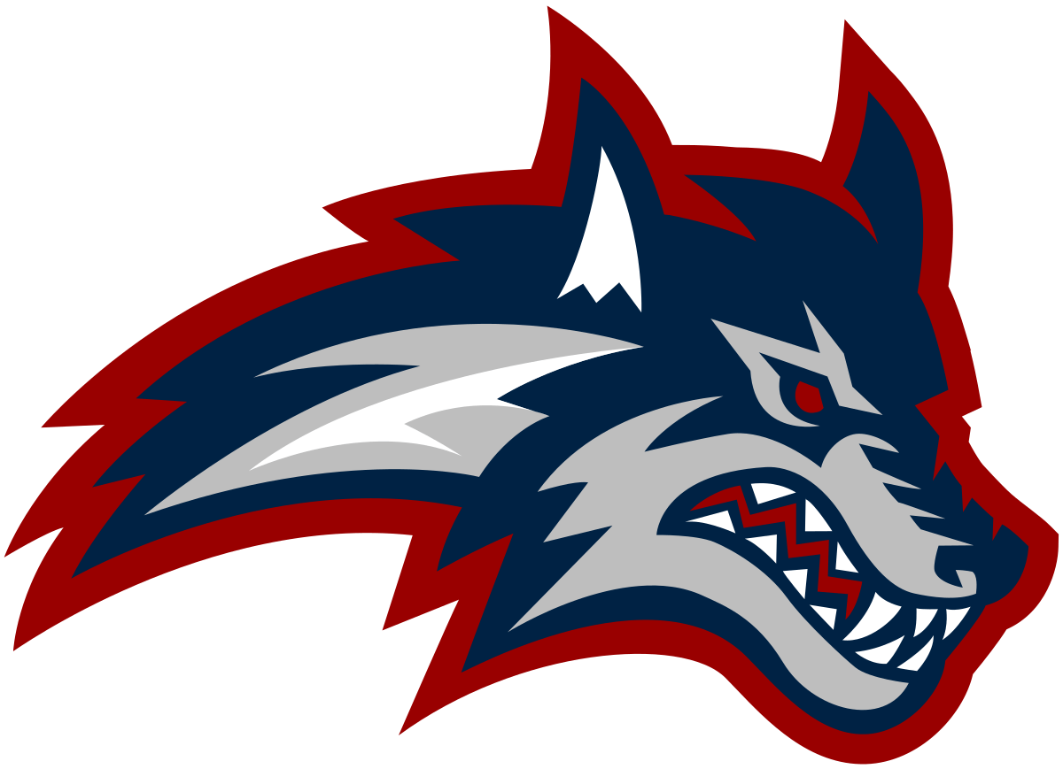 School Mascot Wolf Logo - Stony Brook Seawolves