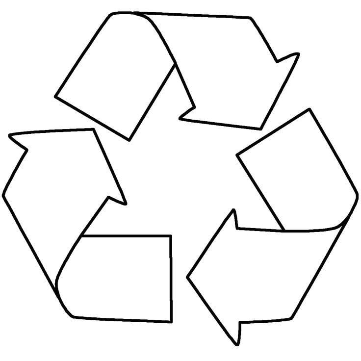 Black and White Recycle Logo - Free Recycling Symbol Printable, Download Free Clip Art, Free Clip