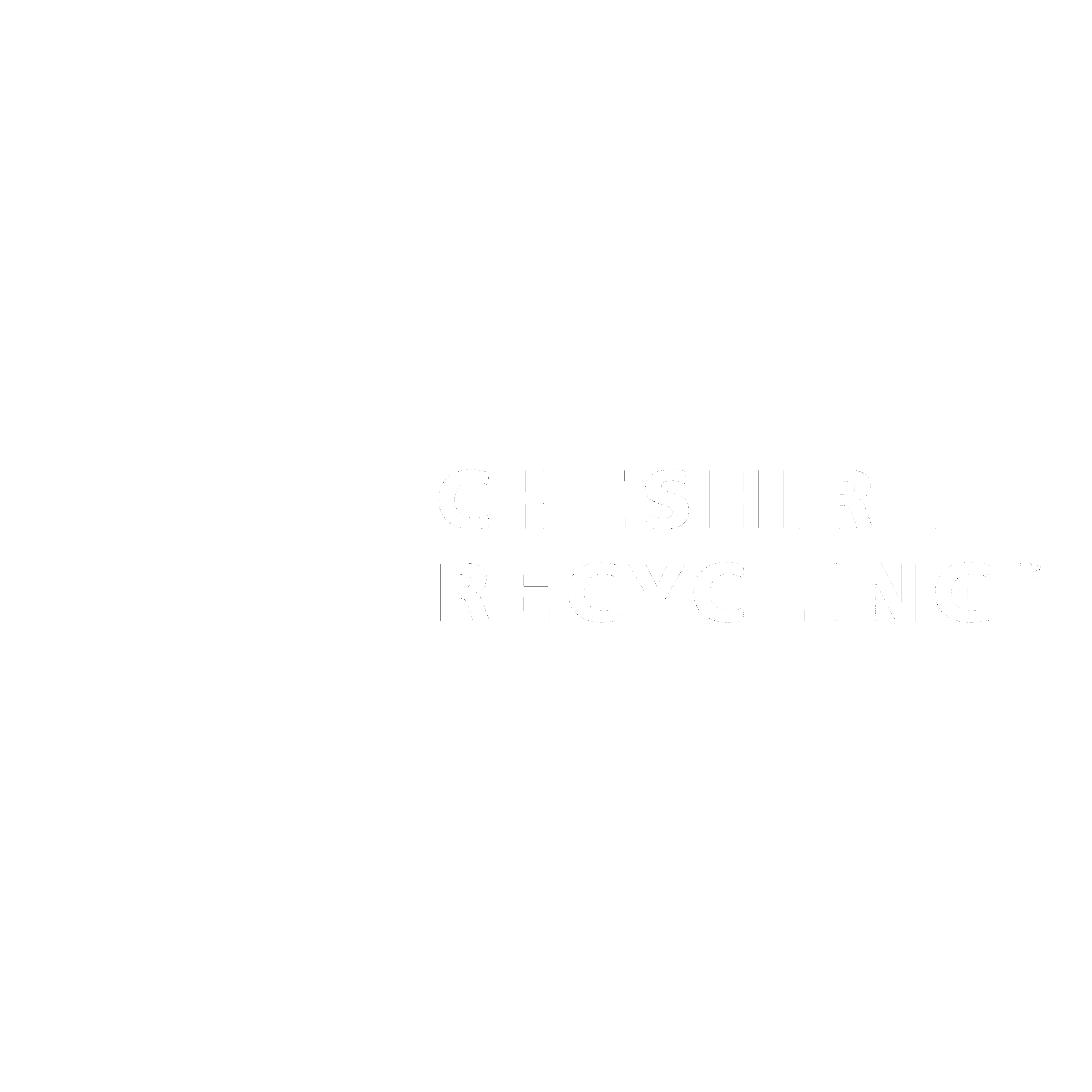 Black and White Recycle Logo - Cheshire Recycling Logo PNG Transparent & SVG Vector - Freebie Supply