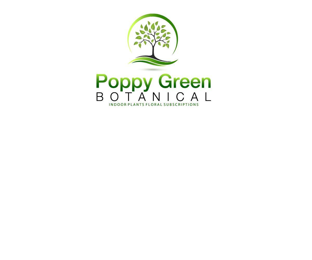 Poppy Company Logo - Business Logo Design for Poppy Green Botanical Indoor Plants Floral