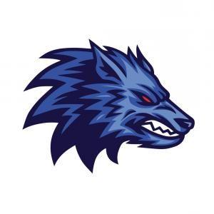 Black and Blue Wolf Logo - Wolf Head Angry Face Logo Black | SOIDERGI