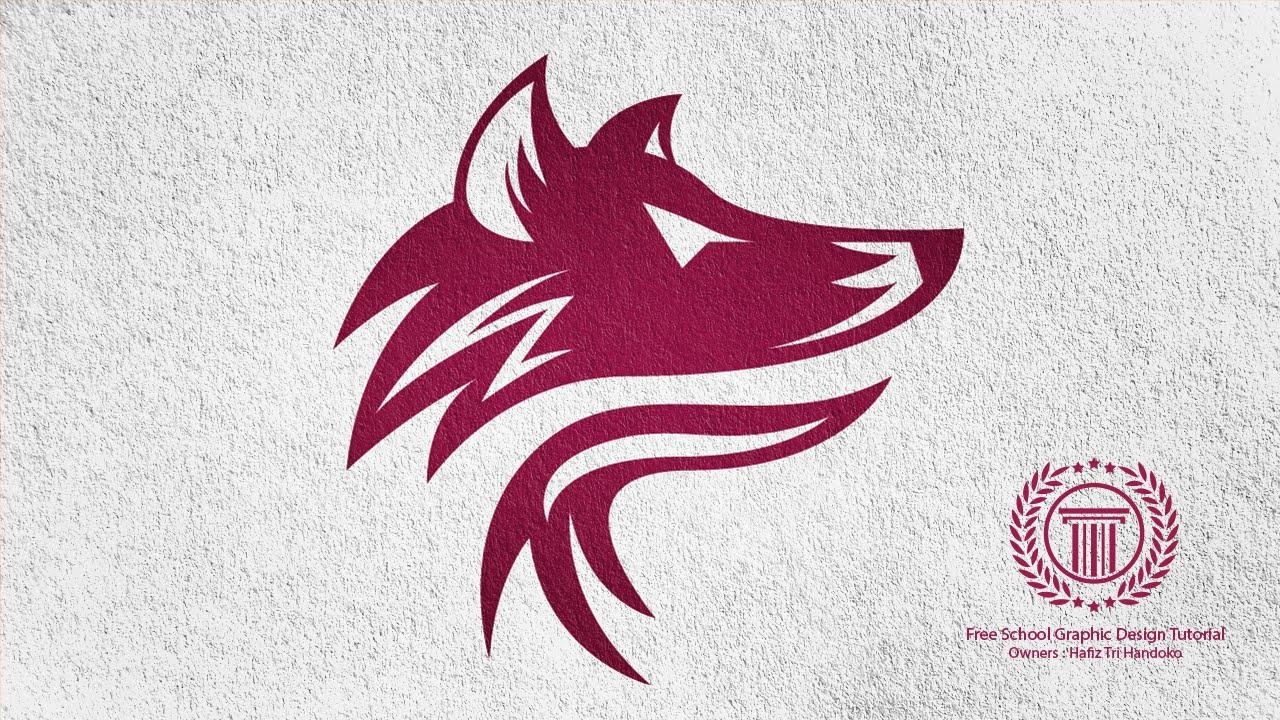 School Mascot Wolf Logo - Logo Design Illustrator Tutorial / Fox / Wolves / Wolf Logo Design