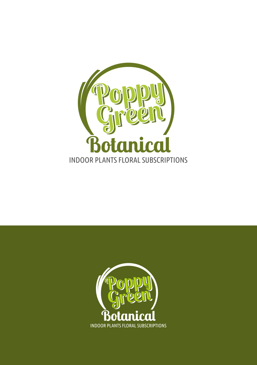 Poppy Company Logo - Business Logo Design for Poppy Green Botanical Indoor Plants Floral ...
