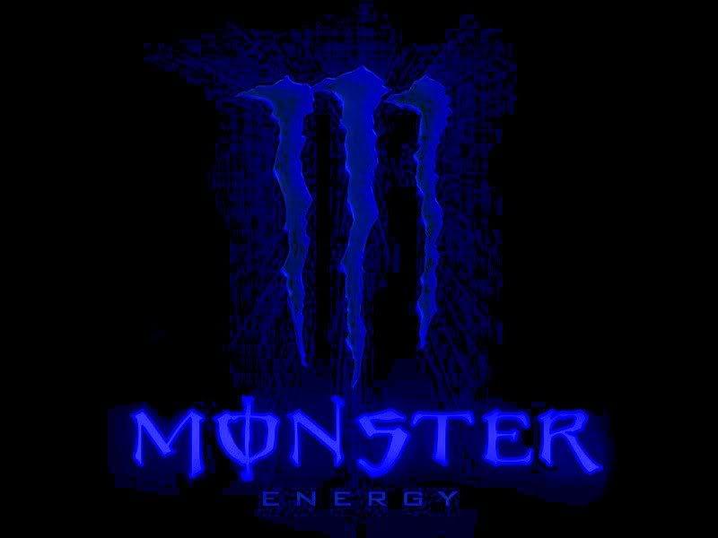 Blue Monster Energy Logo - blue monster logo