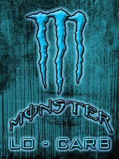 Blue Monster Logo - Download free logos wallpaper Monster Energy Blue for mobile phones ...