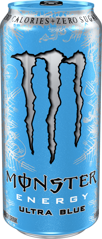 Blue Monster Energy Logo - Ultra Blue