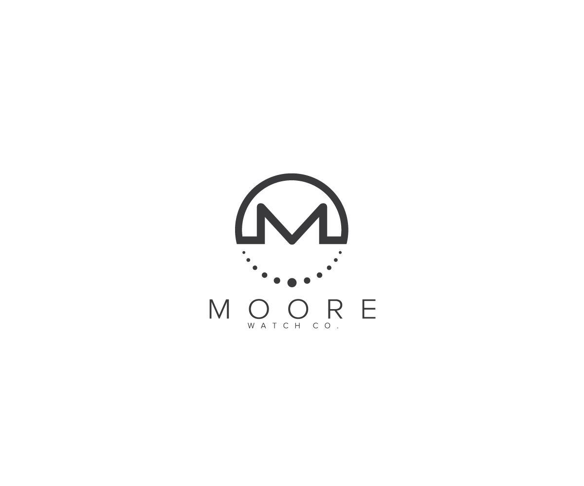 Watch Logo - Upmarket, Serious, It Company Logo Design for Moore Watch Co