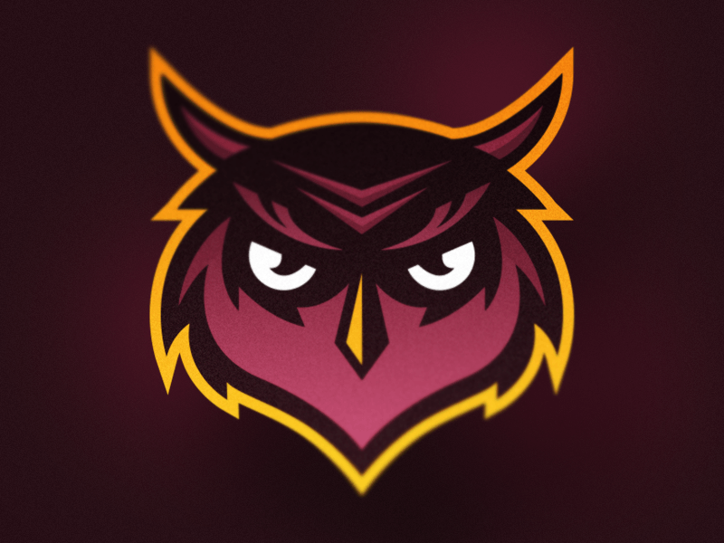 Owl Mascot Logo - Owl Mascot Logo | Sports logo's | Logos, Sports logo, Logo design