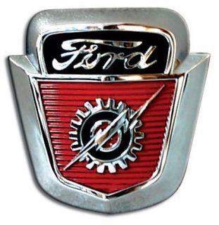 Old Ford Pickup Logo - New Hood Emblem 1953 1954 1955 1956 Ford Pickup Truck F100 F600 ...