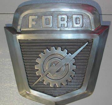 Ford Crest Logo - Jersey Gas pumps Vintage Old Ford Signs
