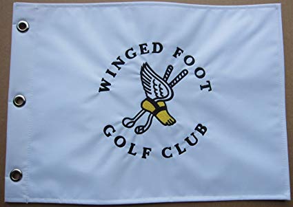 Blue Winged Foot Logo - Winged Foot Golf Club Embroidered Golf Pin Flag US Open Course at ...