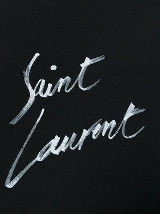 Saint Laurent Logo - Saint Laurent logo signature boyfriend T-shirt $450 - Buy Online ...