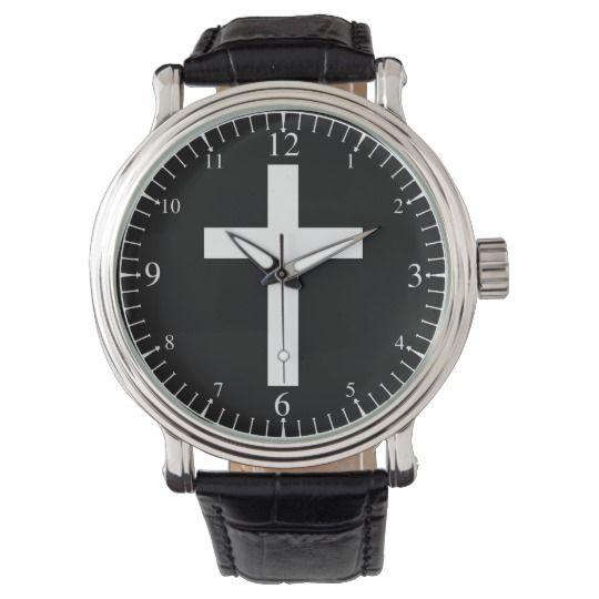 White Cross Watch Logo - Christian White Cross Watch | Zazzle.co.uk