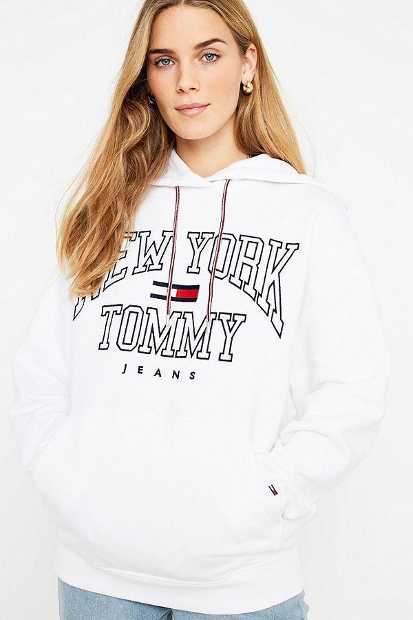 The Boyfriend Logo - Tommy Jeans Boyfriend Logo Hoodie | Urban Outfitters UK