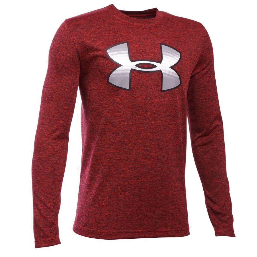 Under Armour Red and White C Logo - Under Armour Kid's Tee Shirt - Big Logo Youth - Red/Black/White ...