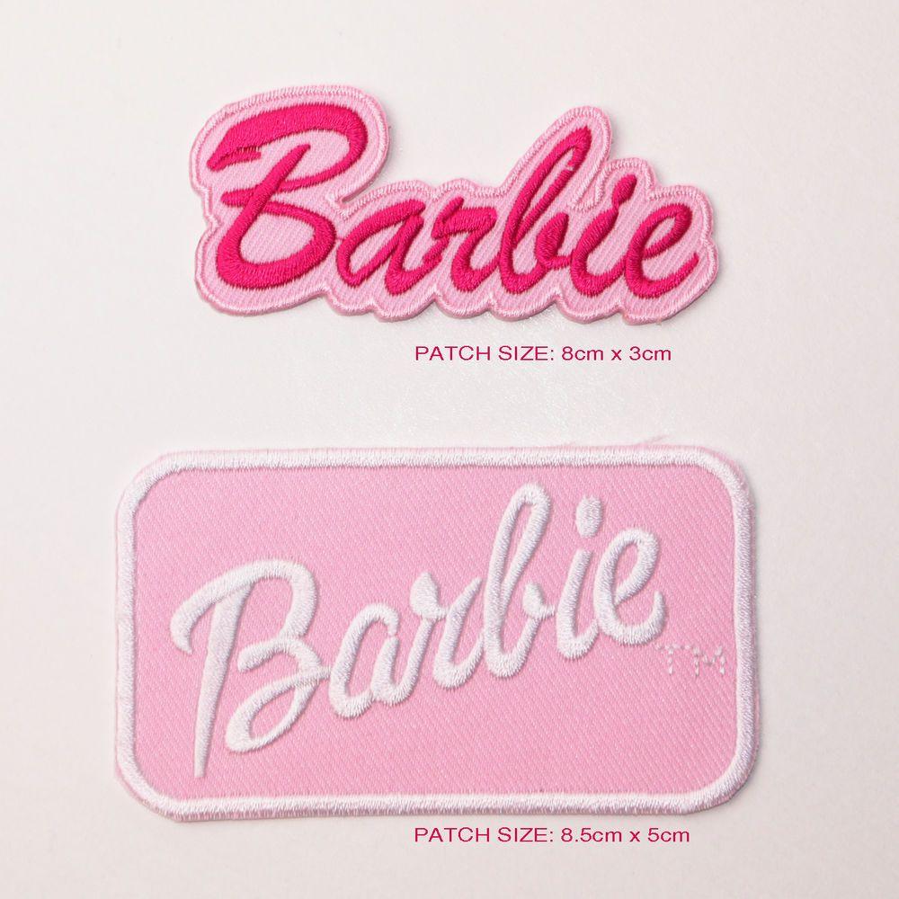Doll Logo - BARBIE Classic Doll Logo Patch Set, 2 Embroidered Iron-On Patches ...