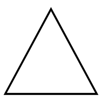 Empty Triangle Logo - Triangle Lines Empty Icons