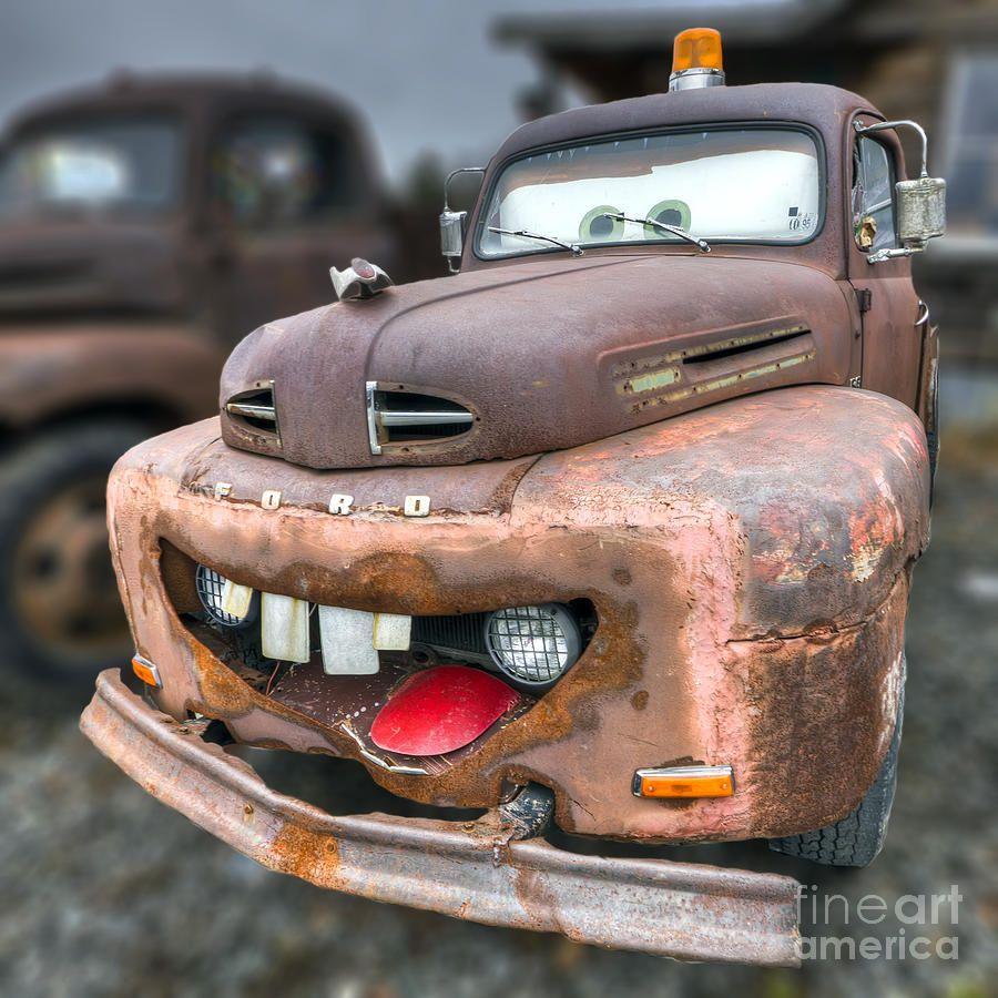 Old Ford Pickup Logo - Old Ford Truck Art | Fine Art America