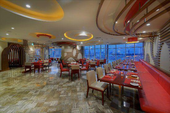 Restaurant with Red Diamond Logo - Red Diamond Restaurant - Picture of Ghaya Grand Hotel, Dubai ...