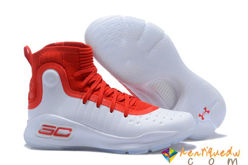 Under Armour Red and White C Logo - Order Cheap 2018 Under Armour Curry 4 (iv) Shoes Cheap Price Sale