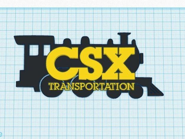 CSXT Logo - CSX railroad logo by ukcat - Thingiverse