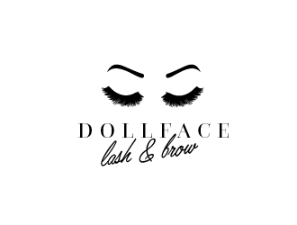 Doll Logo - Doll Face Lashes and Brows logo design - 48HoursLogo.com