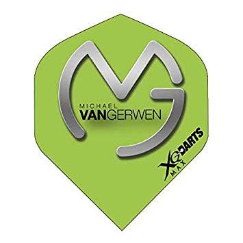 Grey and Green Logo - xq max darts michael van gerwen logo grey green: Amazon.co.uk