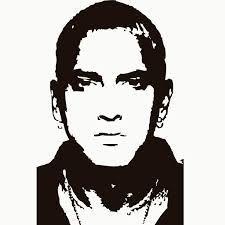Eminem Black and White Logo - Eminem black & White | fy in 2019 | Art, Eminem, Artwork