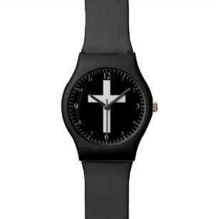 White Cross Watch Logo - Cross Wrist Watches | Zazzle UK