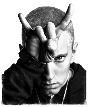 Eminem Black and White Logo - Eminem Black White Portrait | Eminem | Eminem, Eminem slim shady ...