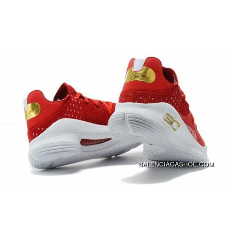 Under Armour Red and White C Logo - Under Armour Curry 4 Low Red White Latest, Price: $87.48