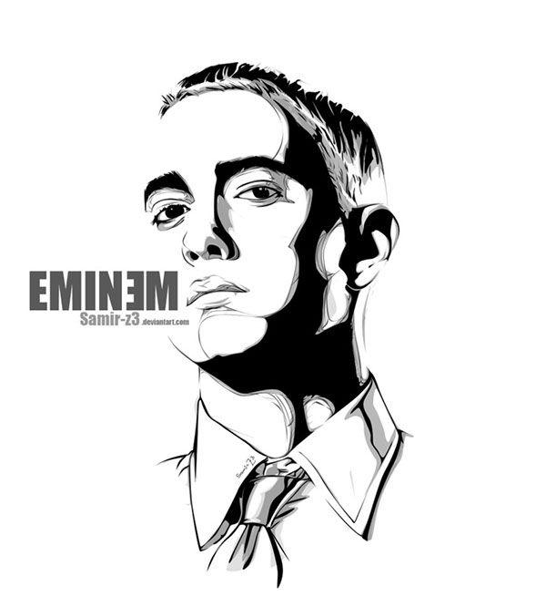 Eminem Black and White Logo - EMINEM