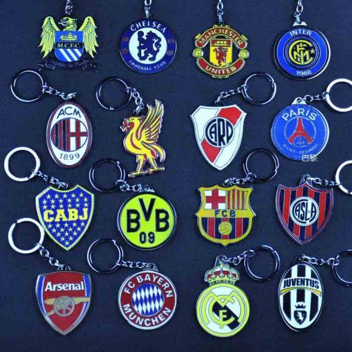 Paris Soccer Logo - football club logo keychain
