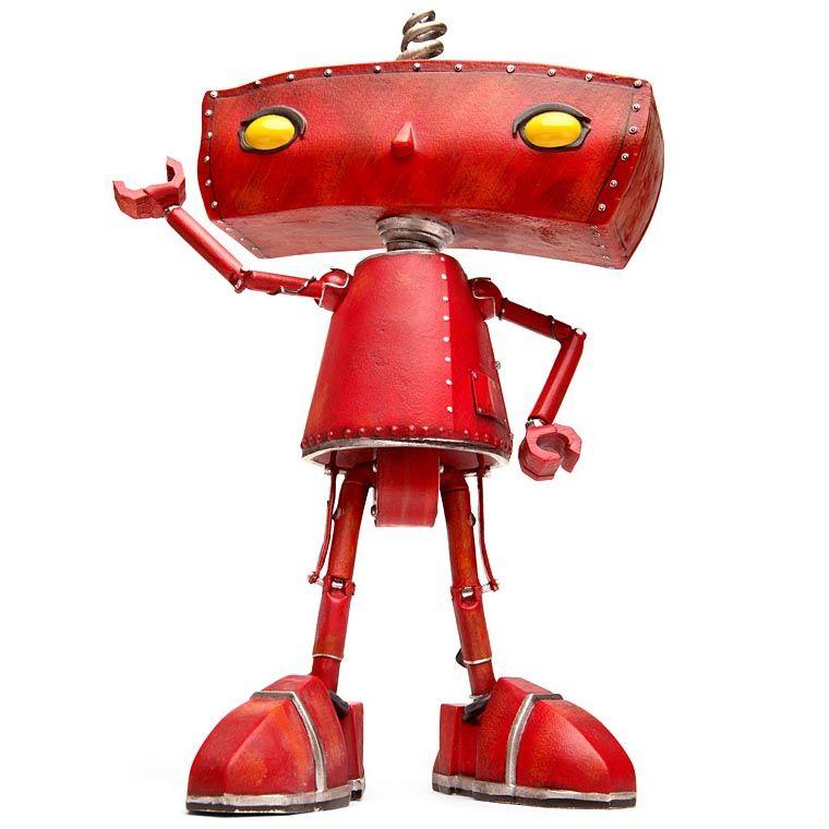 Red Robot Logo - Limited Edition Bad Robot Collectible Figure | Gadgetsin