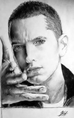 Eminem Black and White Logo - Black and White 2 - Eminem - Art Gallery - A Singular Creation