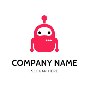 Cute Red Logo - Free Robot Logo Designs | DesignEvo Logo Maker