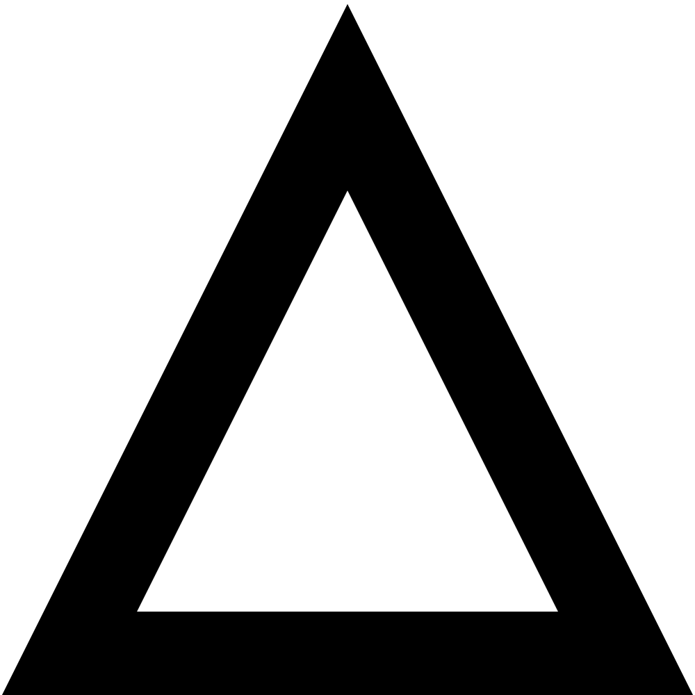 Empty Triangle Logo - File:Trine-symbol.svg - Wikimedia Commons