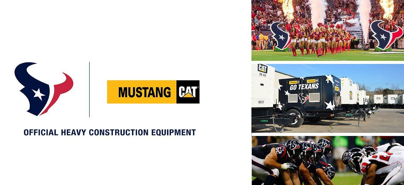 Mustang Cat Logo - Mustang Cat & Houston Texans Partnership