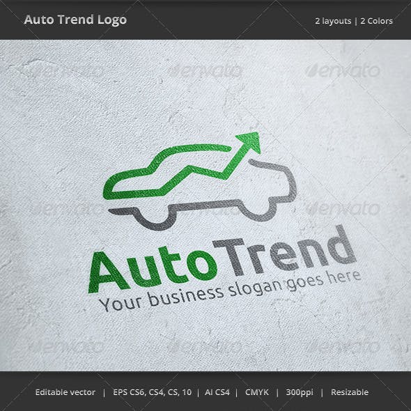 Motor Trend Logo - Auto Trend Car Logo by WheelieMonkey | GraphicRiver
