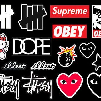 Hypebeast Supreme Logo - 16 Hypebeast Supreme Box Logo Stussy OBEY from StickerSWAG on