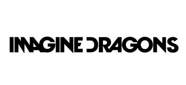 Imagine Dragons Black and White Logo - Imagine Dragons Logo Font