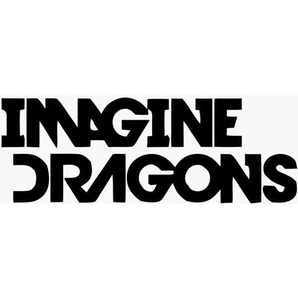 Imagine Dragons Black and White Logo - Logos For > Imagine Dragons Logo Font ❤ liked on Polyvore featuring ...