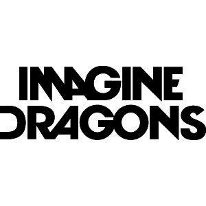 Imagine Dragons Black and White Logo - Passion Stickers - Imagine Dragons Logo Decals & Stickers Music