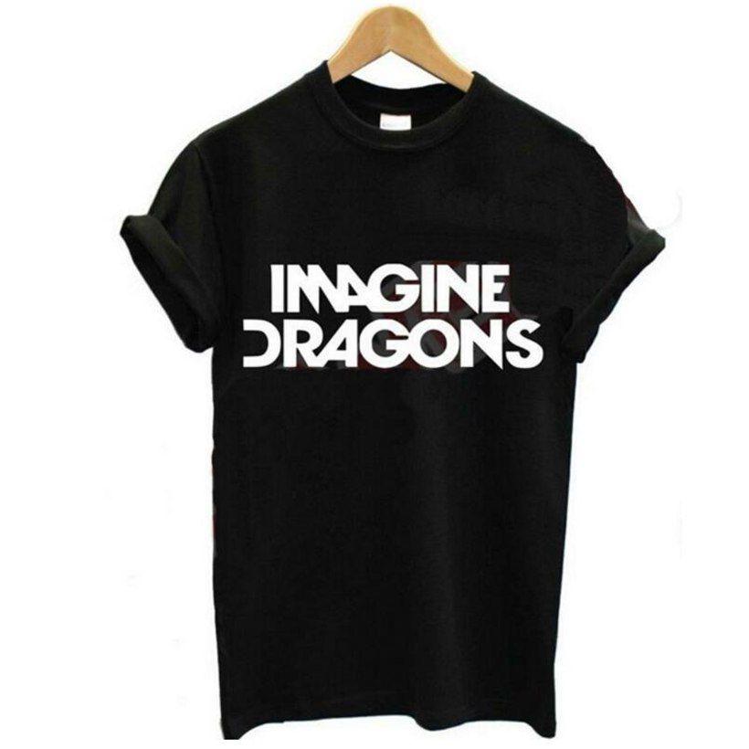 Imagine Dragons Black and White Logo - Summer Fashion Women'S T Shirts Rock Band IMAGINE DRAGONS Black ...